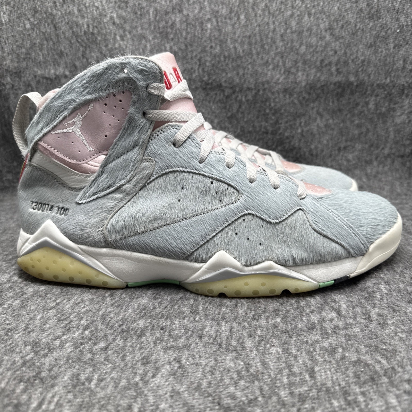 Air Jordan 7 Retro Hare 2.0 Ct8528-002 Mens Size 13 Grey Pink Basketball Shoes